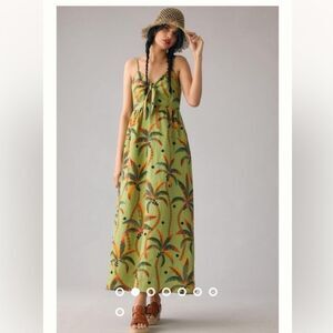 Farm Rio size Medium Farm Rio Tie-Front Linen
Dress by Anthropologie medium